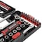 Intertool 57 pcs Mini Socket and Bit Set, 1/4 in. Socket Wrench, Portable Case VT08-3657 - alternate 2